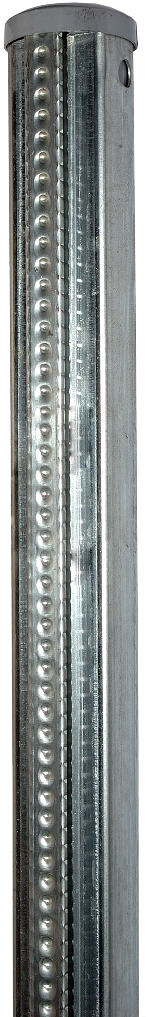 Poste quickfix de acero gris / plata de 48mm y 235 cm