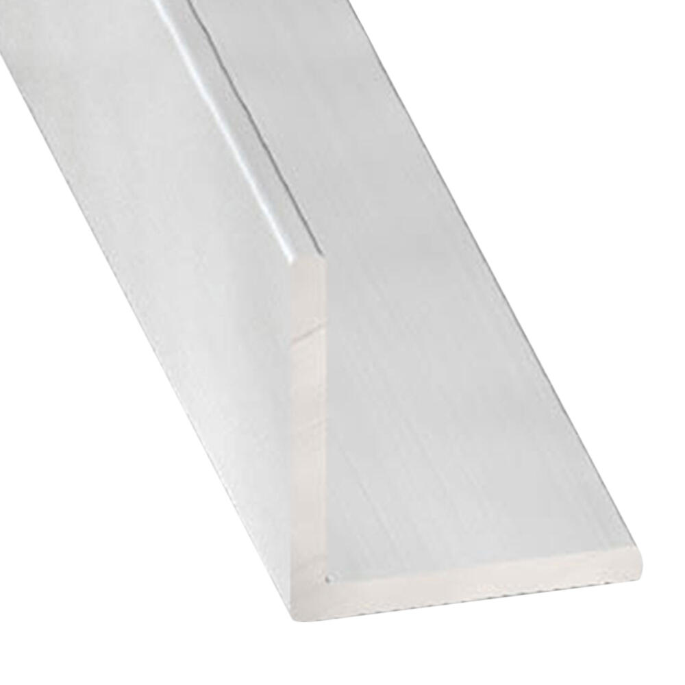 Perfil forma ángulo de aluminio gris, alt.1.3 x an.1 x l.200 cm