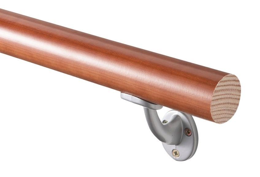 Kit pasamanos madera en redondo de 2M soportes incluidos | Leroy Merlin