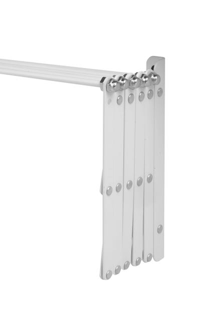 Señuelo madre Levántate Tendedero barras extensible para pared de acero de 13x101x3 cm | Leroy  Merlin