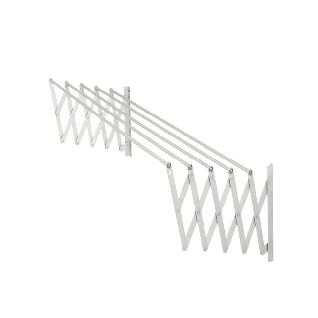 podar Más allá Preferencia Tendedero barras extensible para pared de acero de 13x121x3 cm | Leroy  Merlin