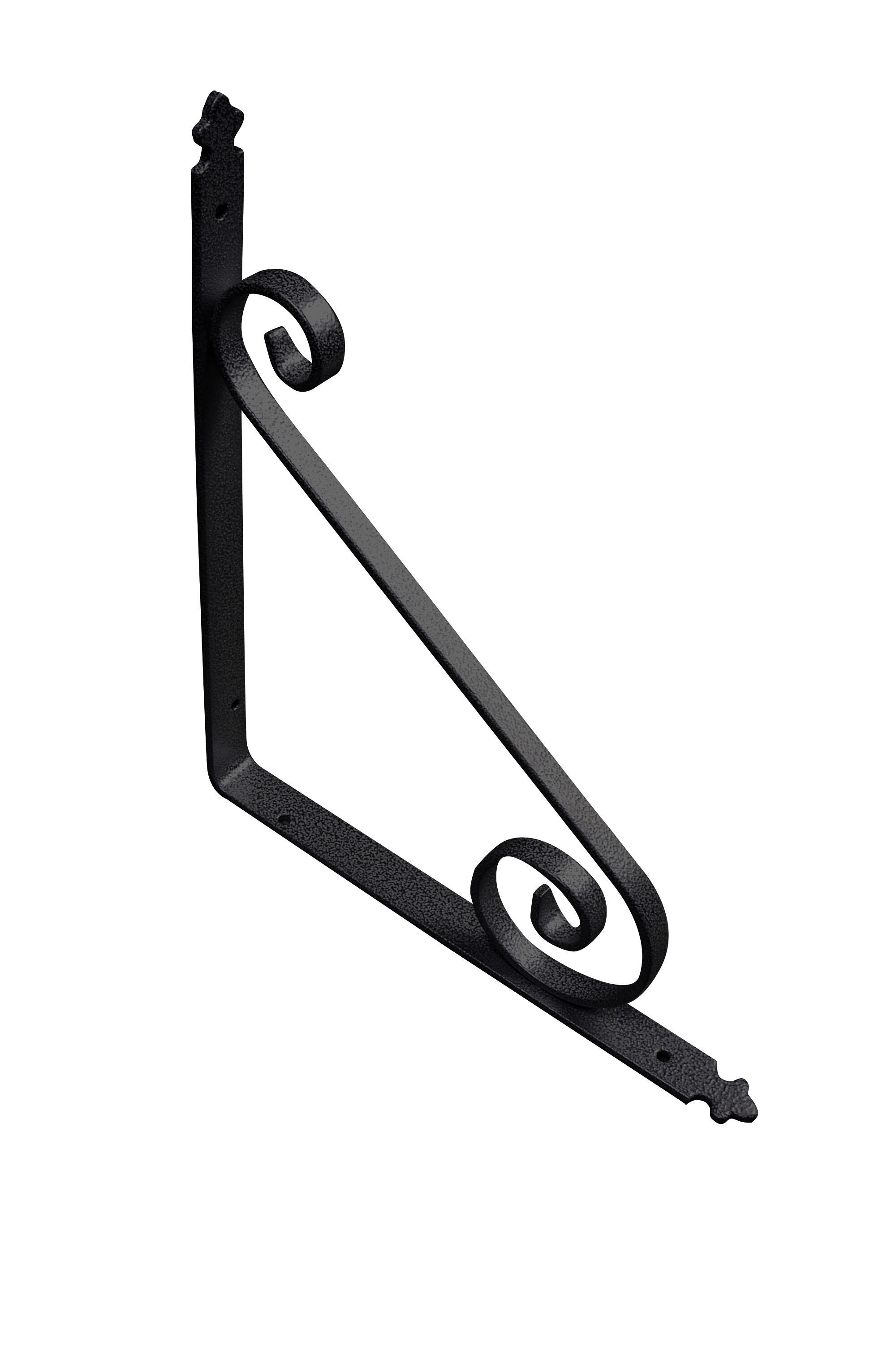 Escuadra decorativa forja negro alt. 30 x an. 35 cm