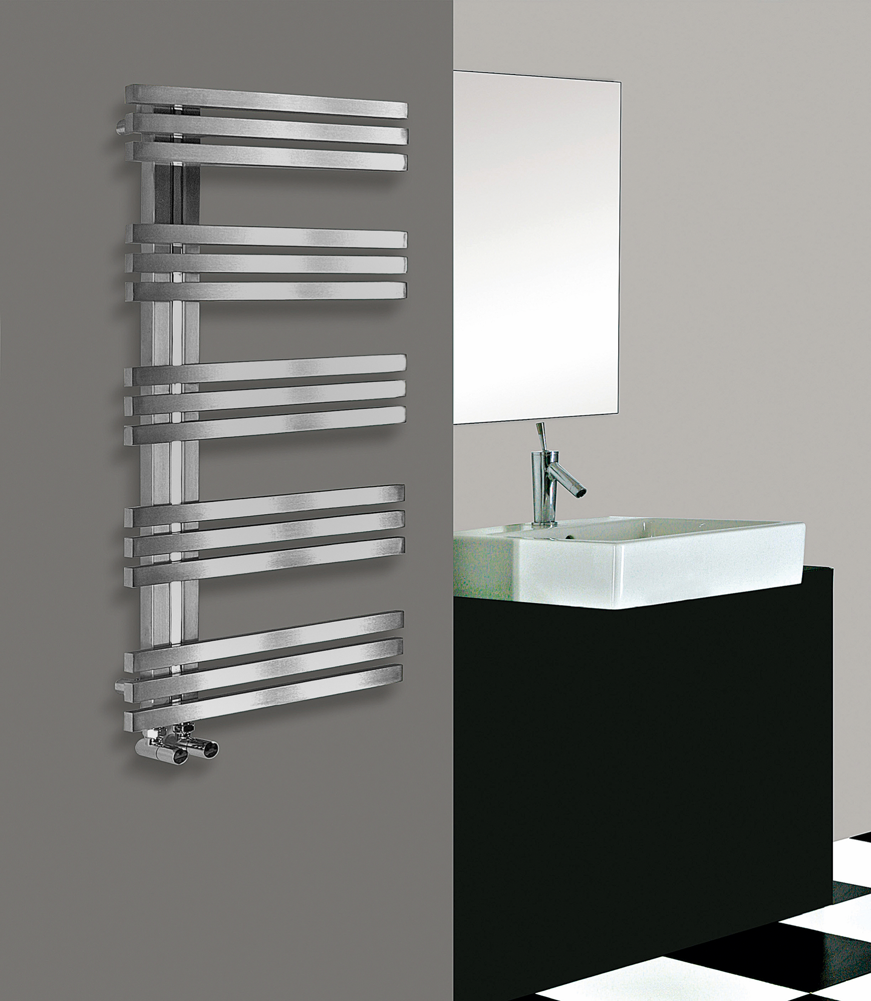 Radiador toallero eléctrico Inox Alias 100x50 500W | Leroy Merlin