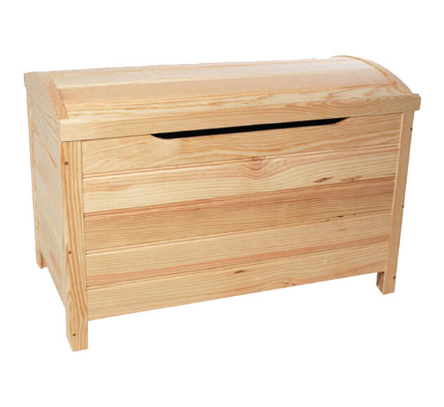 Baúl de madera de 48x70x40 cm y capacidad de 76l