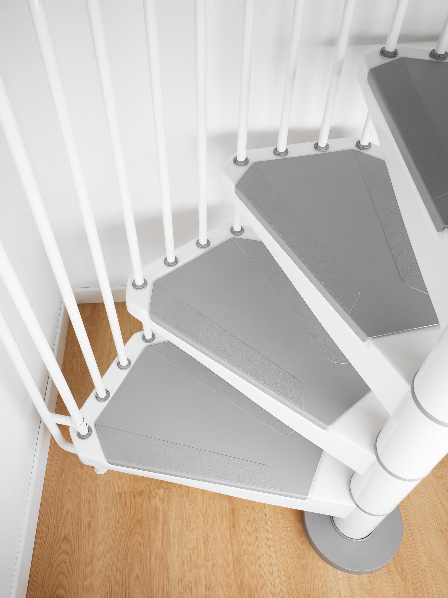 Escalera de caracol Steel circular uso interior diametro 120cm blanco ...