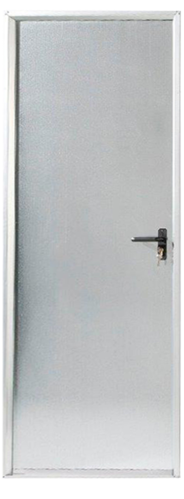 Puerta acorazada de trastero blanca con ventilación 975x2035mm