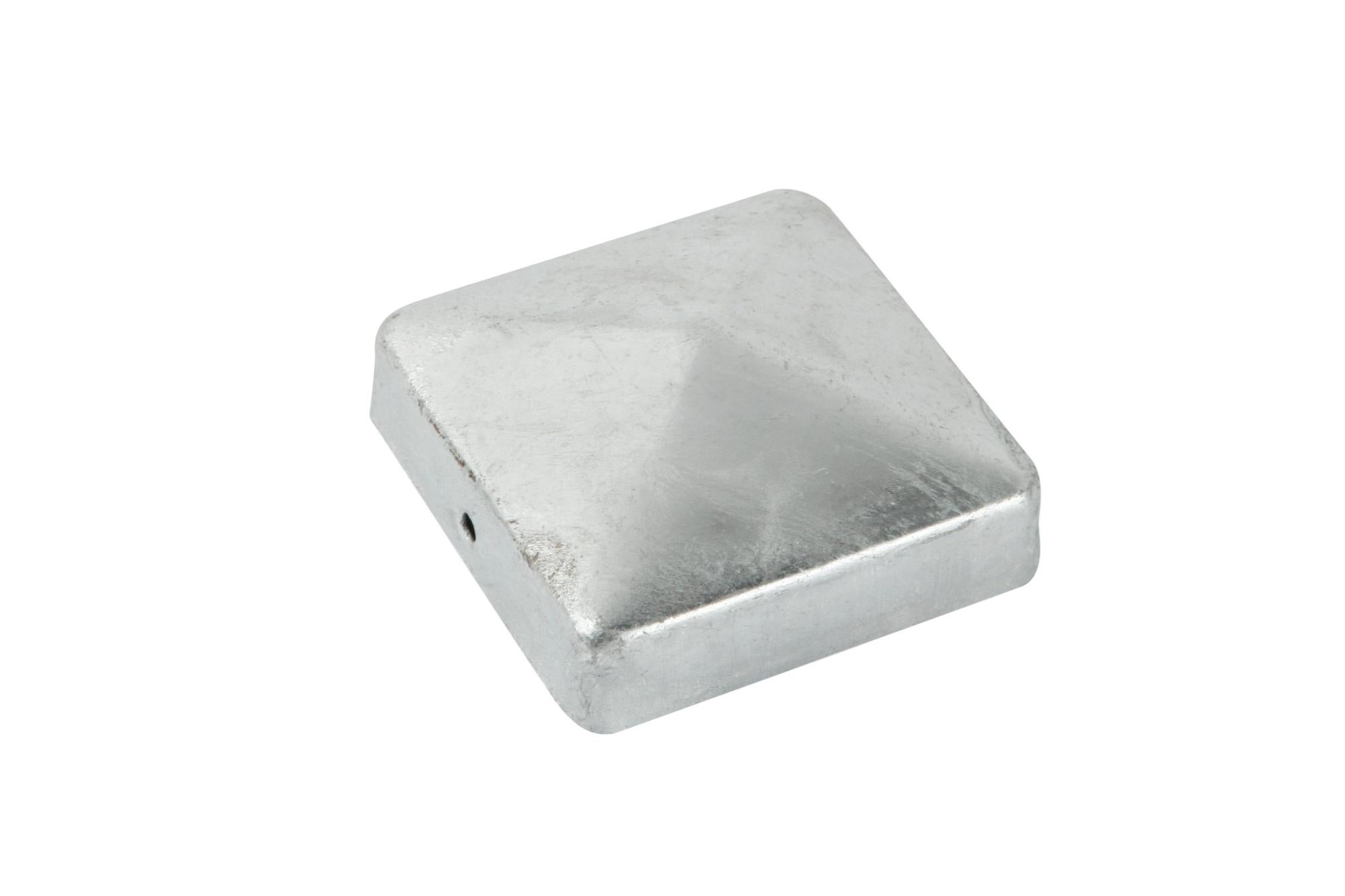 Terminales Wood Terminal poste madera gris / plata 7x7 cm | Leroy Merlin