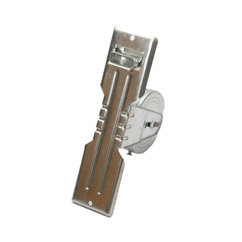 Recogedor para persiana de acero gris de 48x190x115 mm
