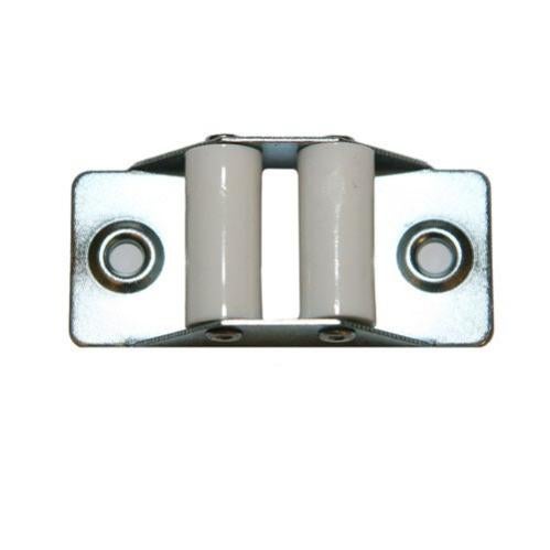 Guía cinta para persiana de acero gris / plata de 30x66x17 mm