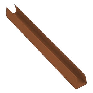 Celosía de PVC fija marrón 1x2mt-48x48mm