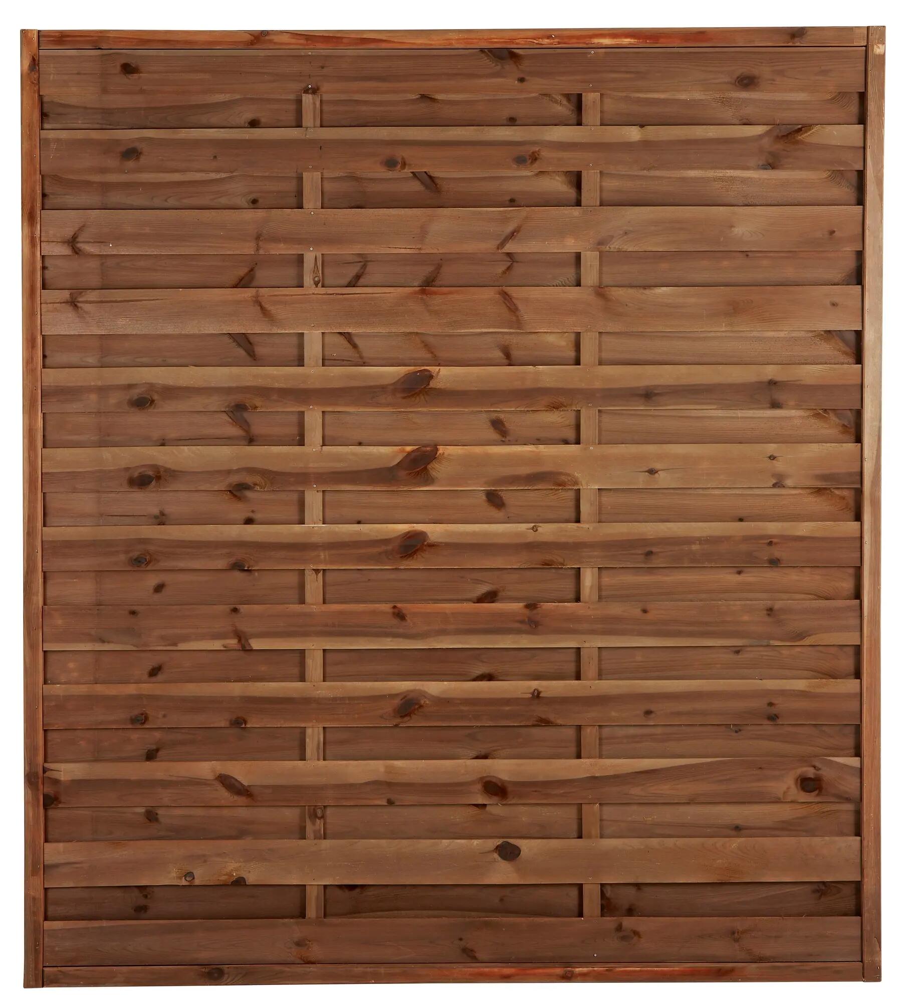 Panel de exterior recto Savanne de madera marrón 180x200cm