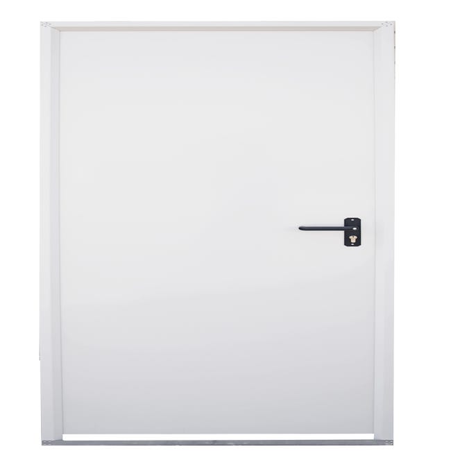 Puerta de trastero apertura izquierda blanco/blanco de 200x80 cm