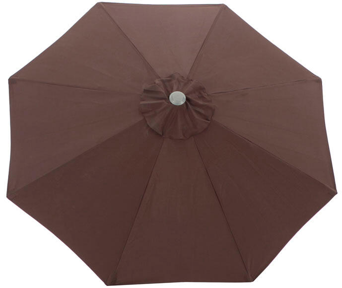 Toldo para parasol de poliéster marrón de 250x250 cm