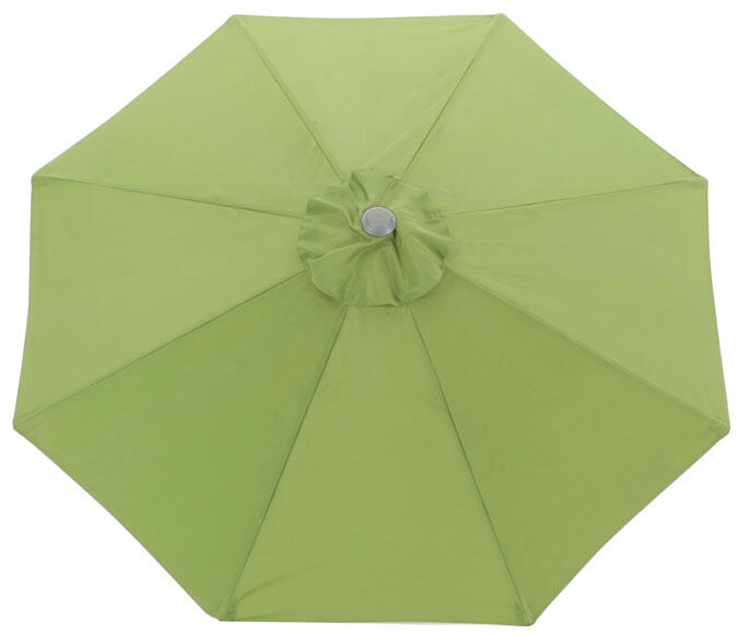 Toldo para parasol de poliéster verde de 250x250 cm