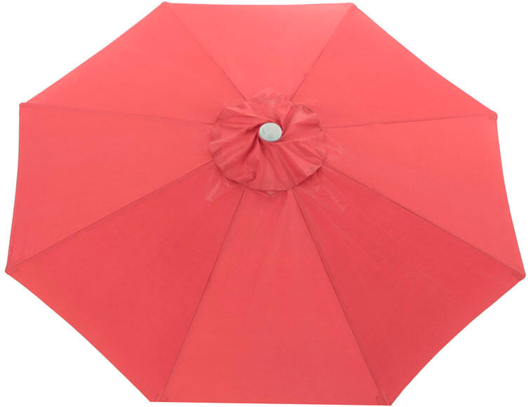 Toldo para parasol de poliéster rojo de 300x300 cm