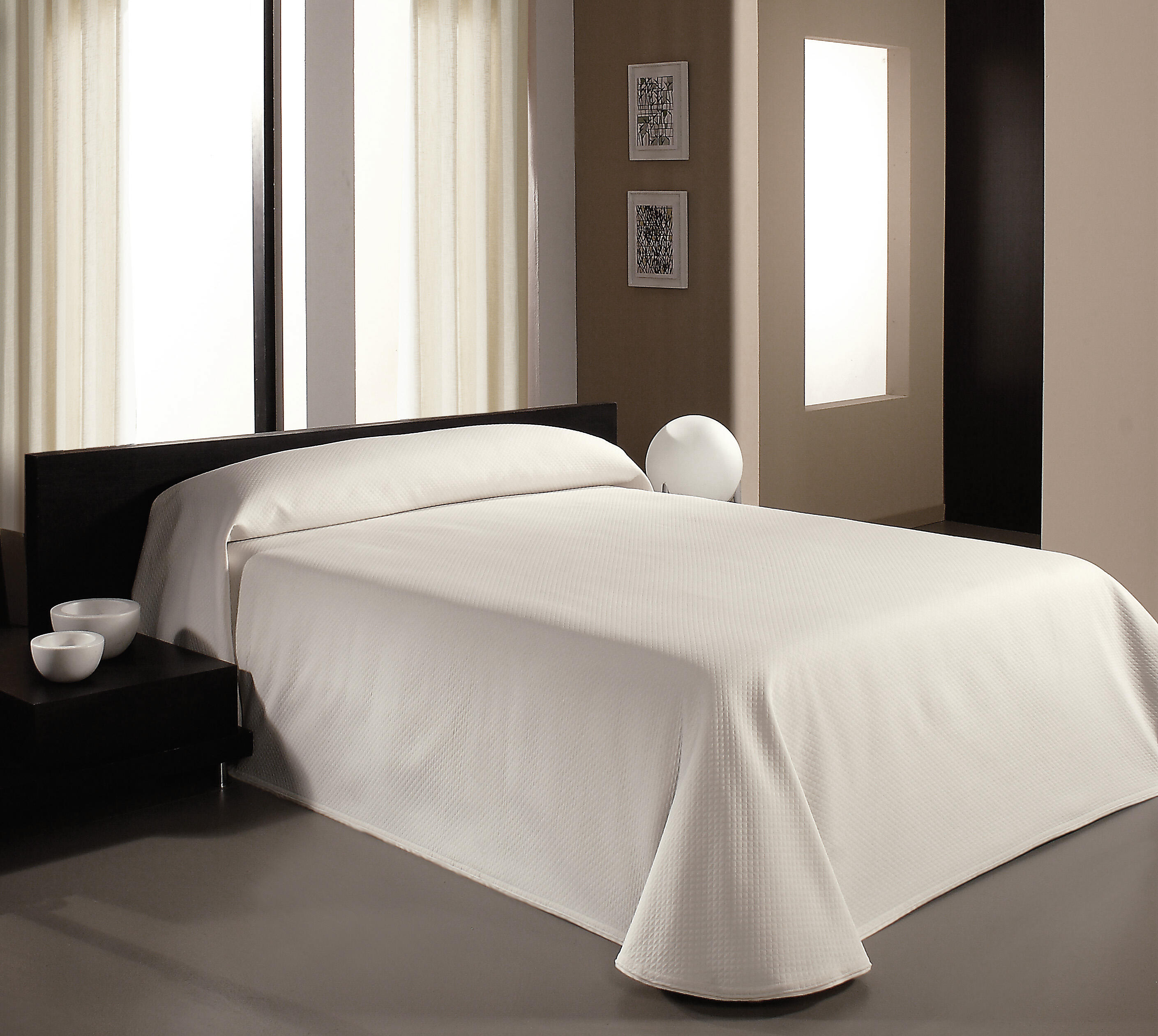 Colcha de cama capa pike blanca para cama 90 cm