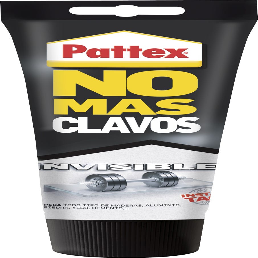 Pattex No Más Clavos Adhesivo de montaje color transparente en formato tubo  de 200gr
