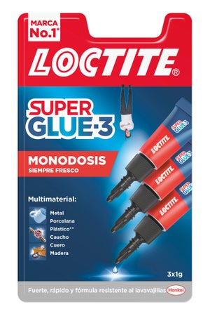 SUPER GLUE-3 Plásticos Difíciles