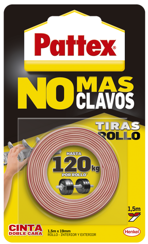 Adhesivo No Más Clavos transparente 120g Pattex