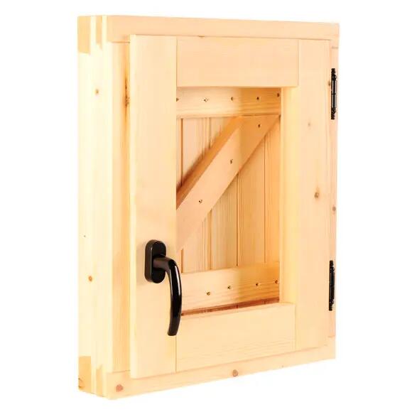 Puerta de madera de pino para barnizar derecha de 95x210 cm