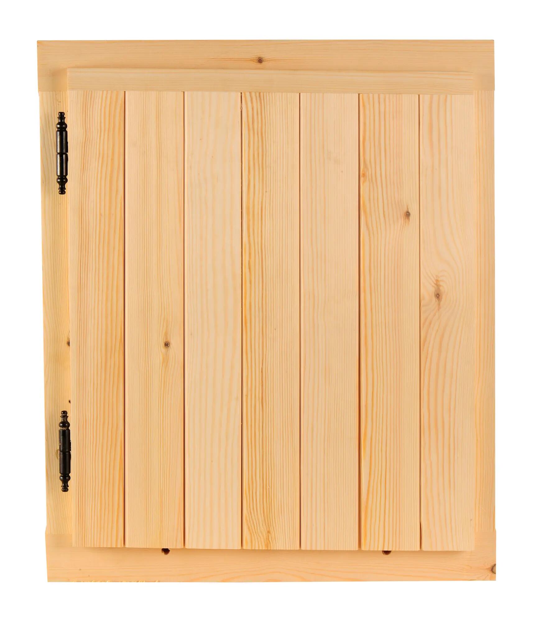 Ventana madera de pino practicable de 50x60 cm