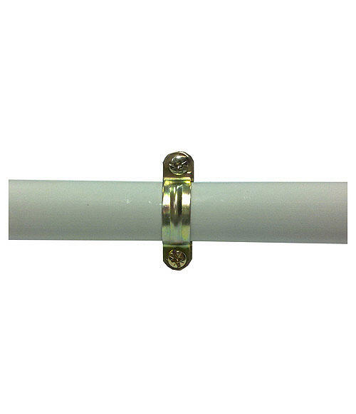 Pack 10 abrazaderas metálicas para tubo de 25 mm