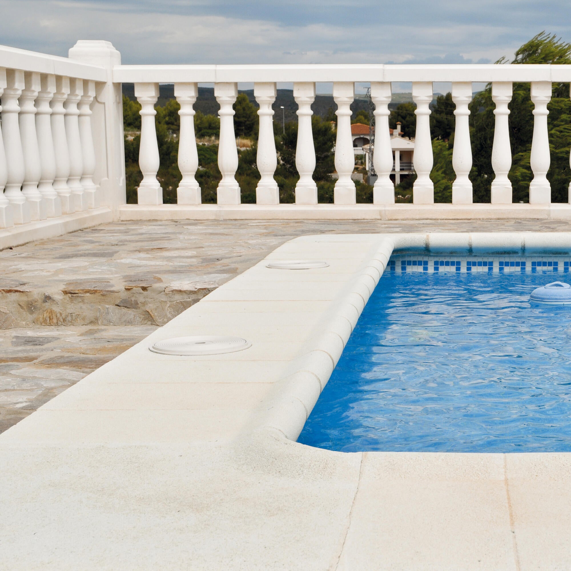 Angulo piscina javea blanco 64x64x0,45 cm