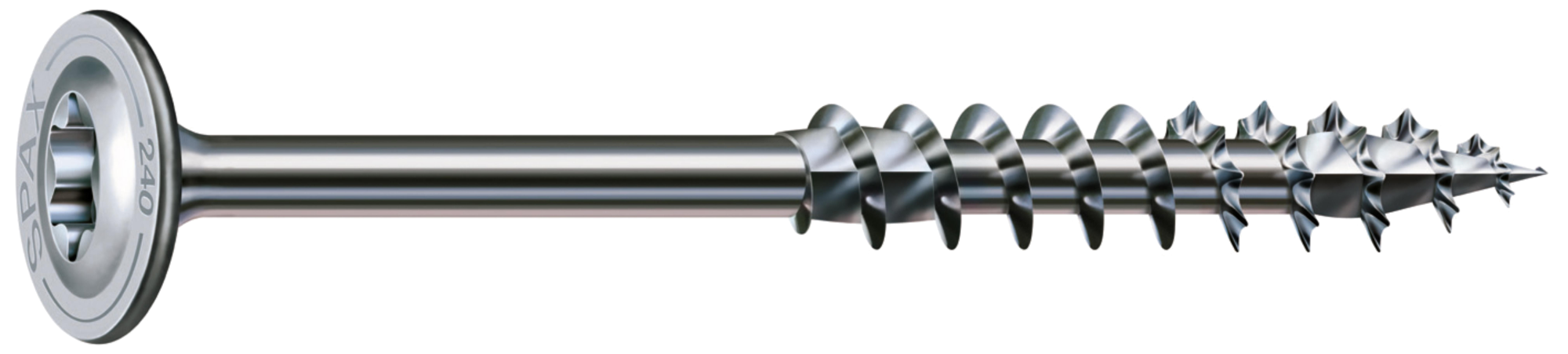 1 tornillo para madera spax t-star+ con cabeza ancha, ø 8 x l. 200 mm