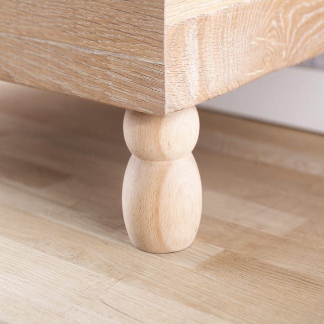 Pata fija de madera para mueble 13 cm