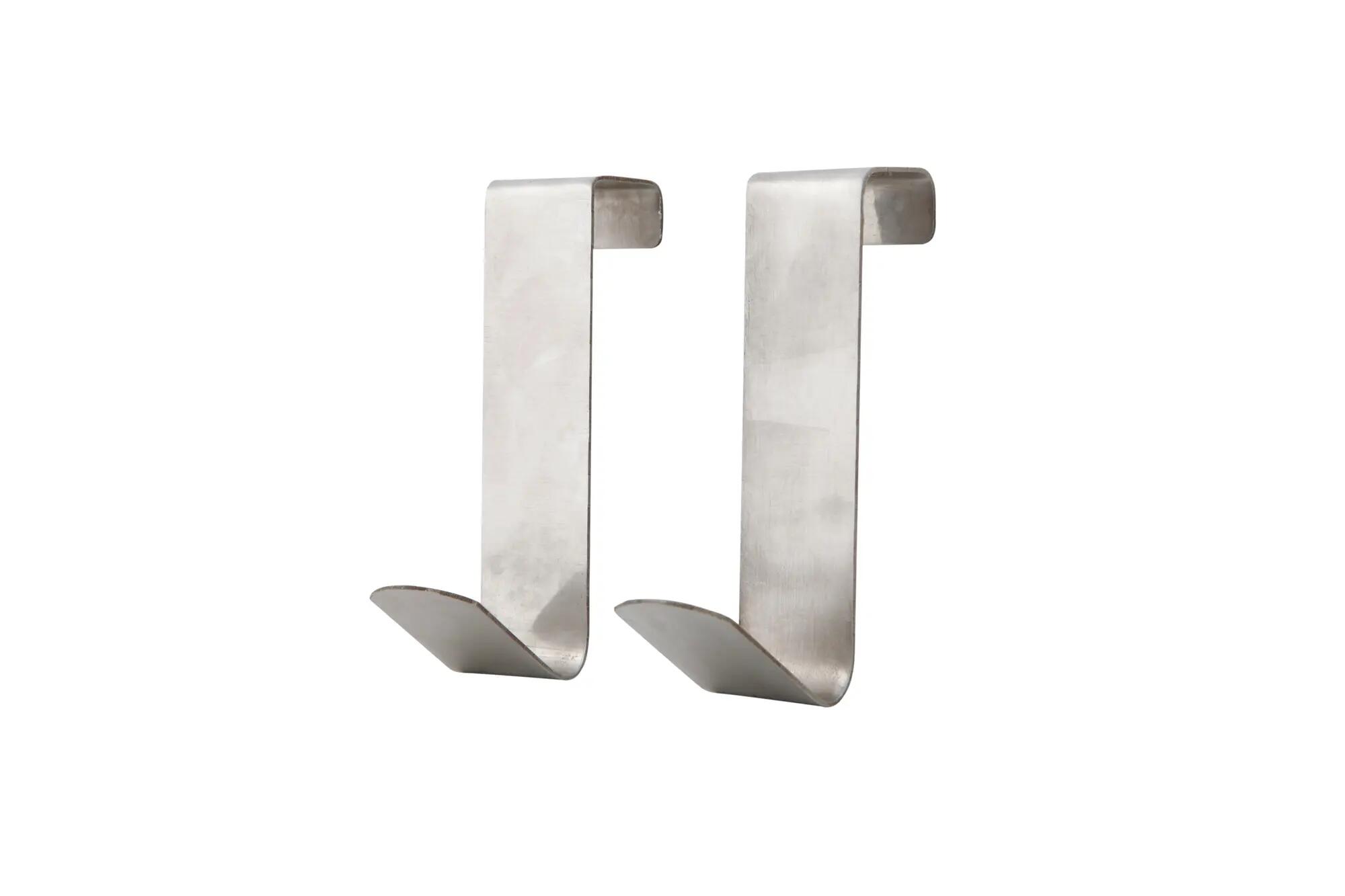 2 Colgadores para colgar de acero inoxidable de 9.5x9.2x2 cm