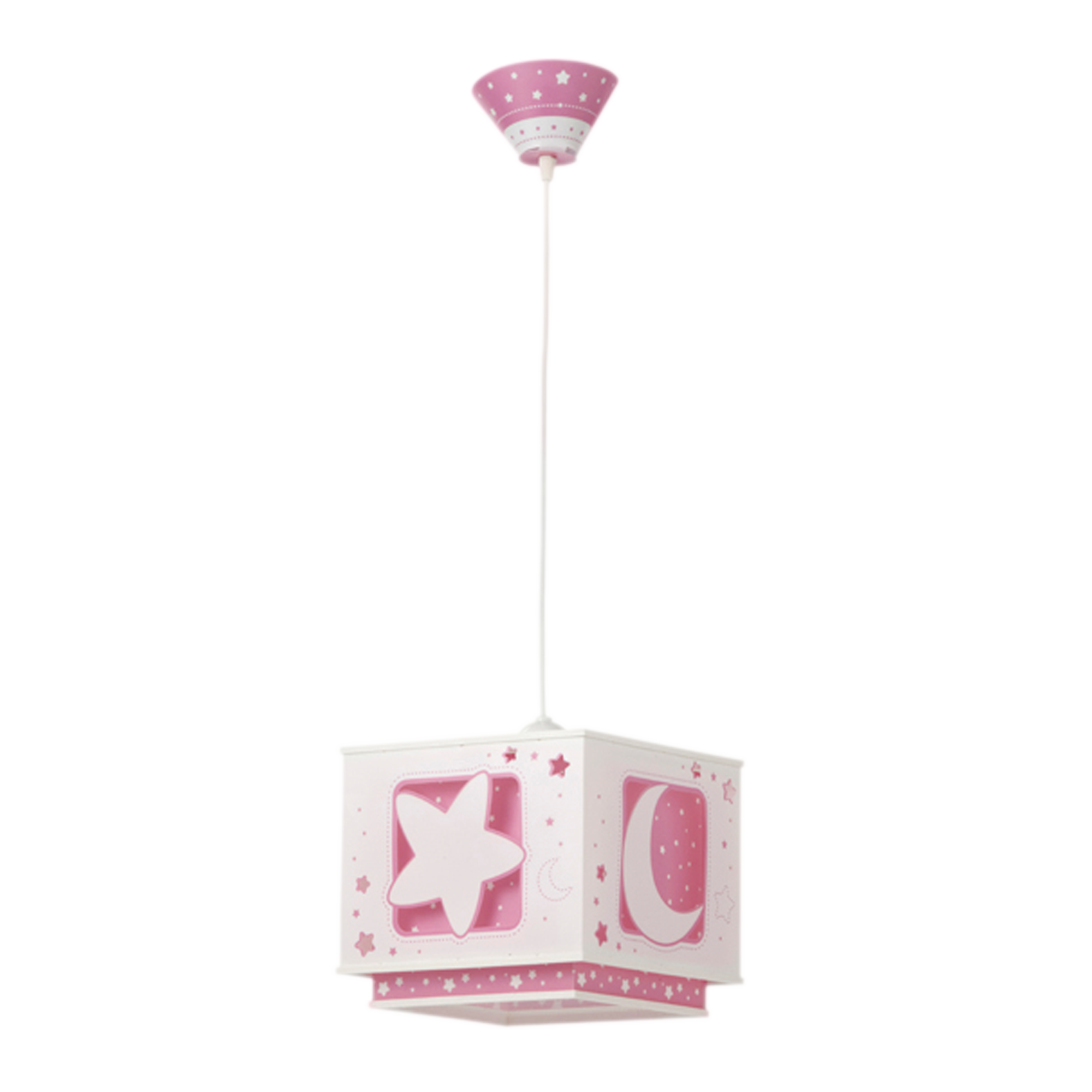 Lámpara de techo luna 1 luces e27 24 cm rosa