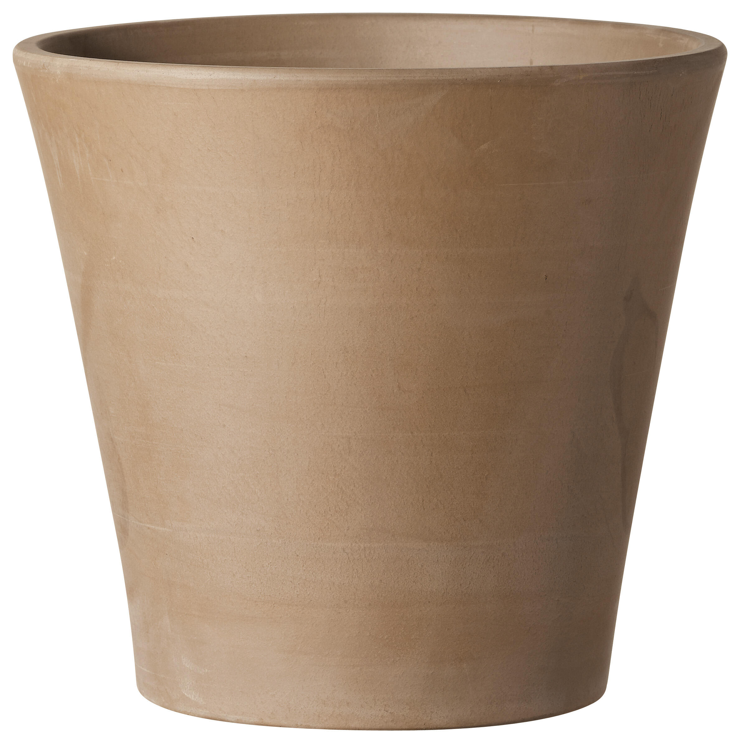 Maceta de cerámica vaso cono gris 36 cm