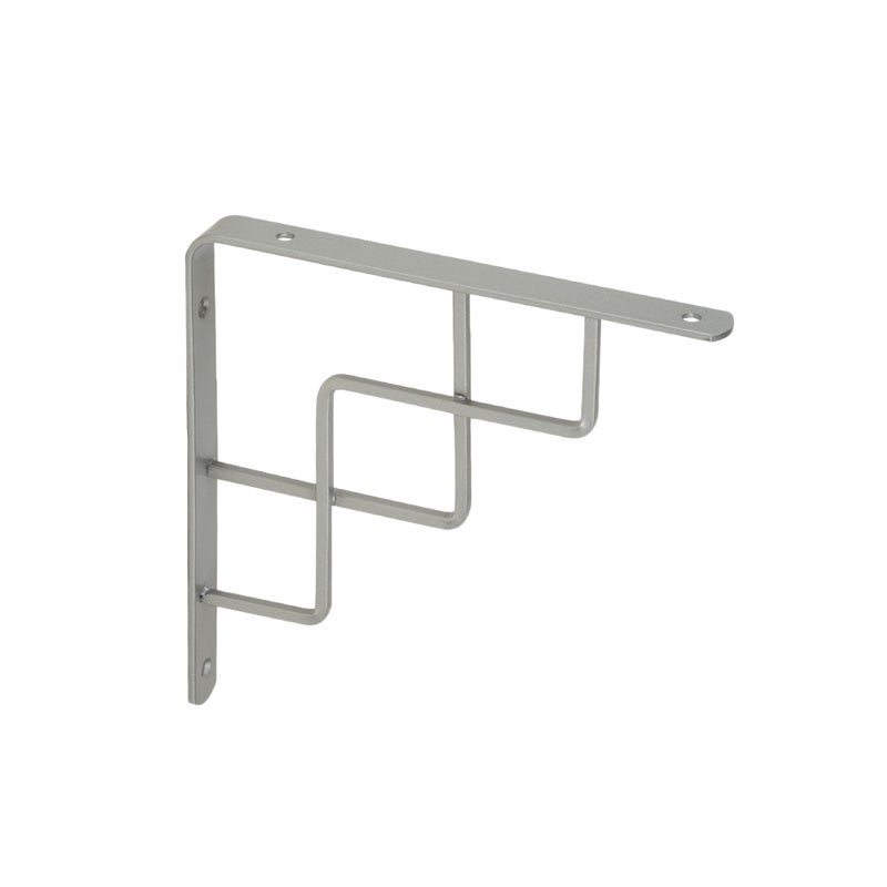 Escuadra fija step gris cromado alt. 15 x an. 15 cm