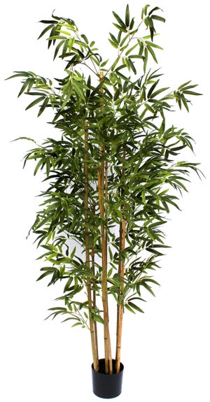 Planta Árbol Artificial 1,98cm Palma De Caña Dorada + Maceta