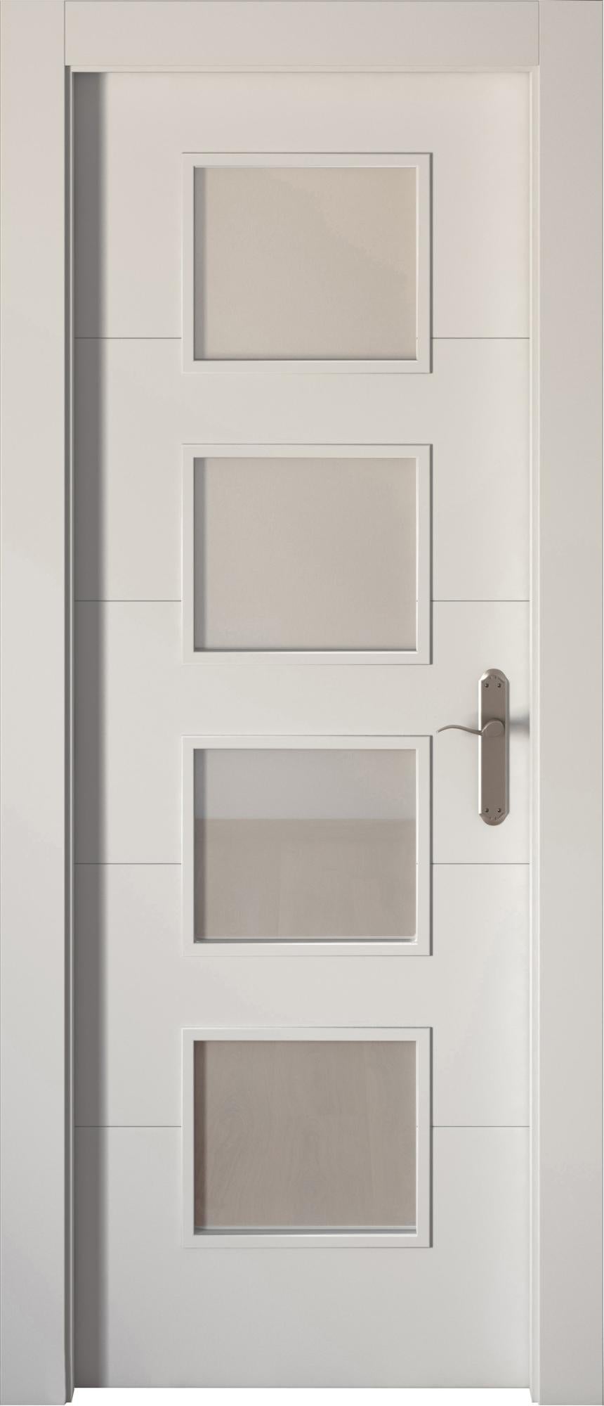 Puerta lucerna blanco apertura izquierda con cristal 82.5cm de la marca ARTENS