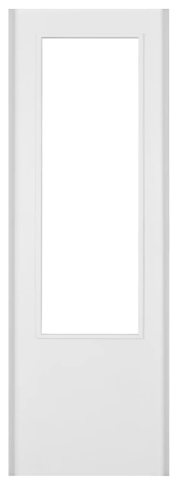 Puerta corredera con cristal lyon blanco de 72.5 cm