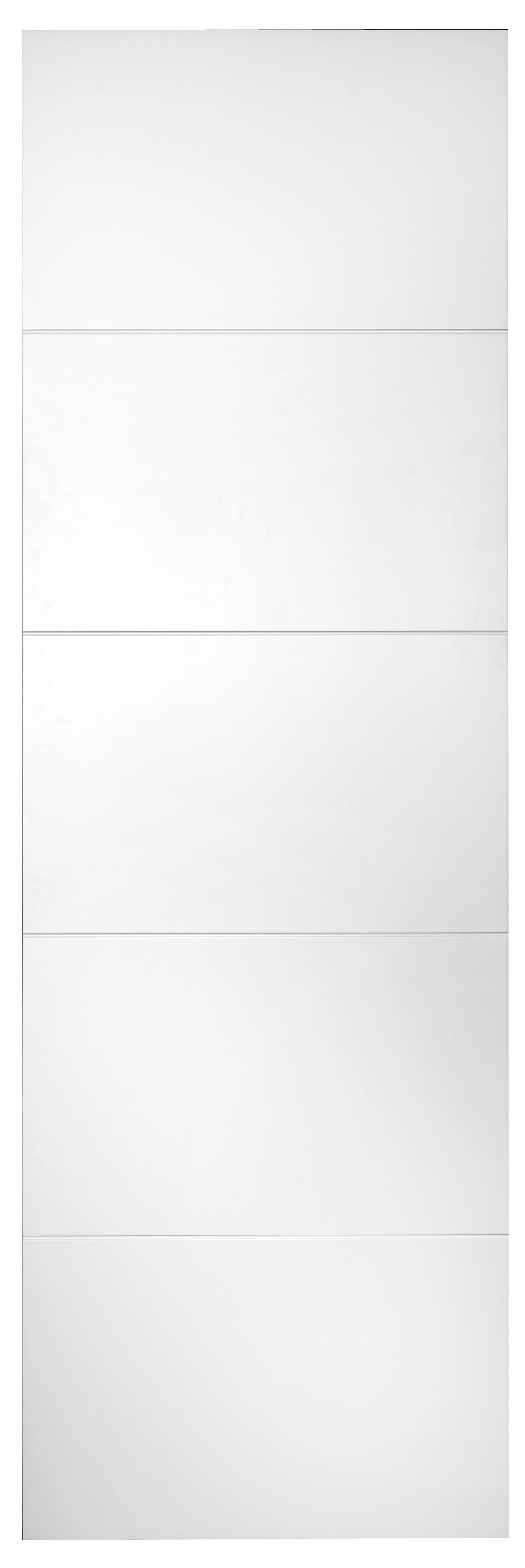 Puerta de interior corredera lucerna blanco de 82.5 cm