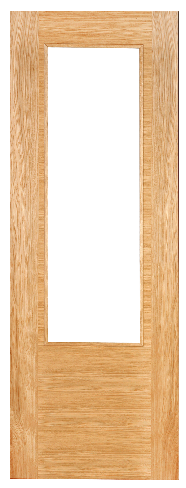 Puerta corredera niza roble line plus roble con cristal de 72.5x203cm