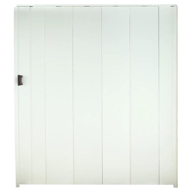 salchicha Vaticinador interno Puerta plegable de pvc blanco 84 x 205.0 cm | Leroy Merlin