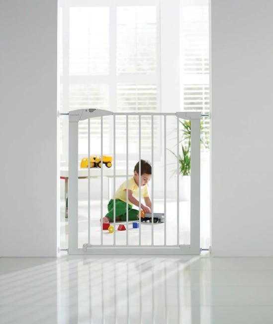 Valla de seguridad Maxi secure infantil de metal con puerta de 76-82 cm