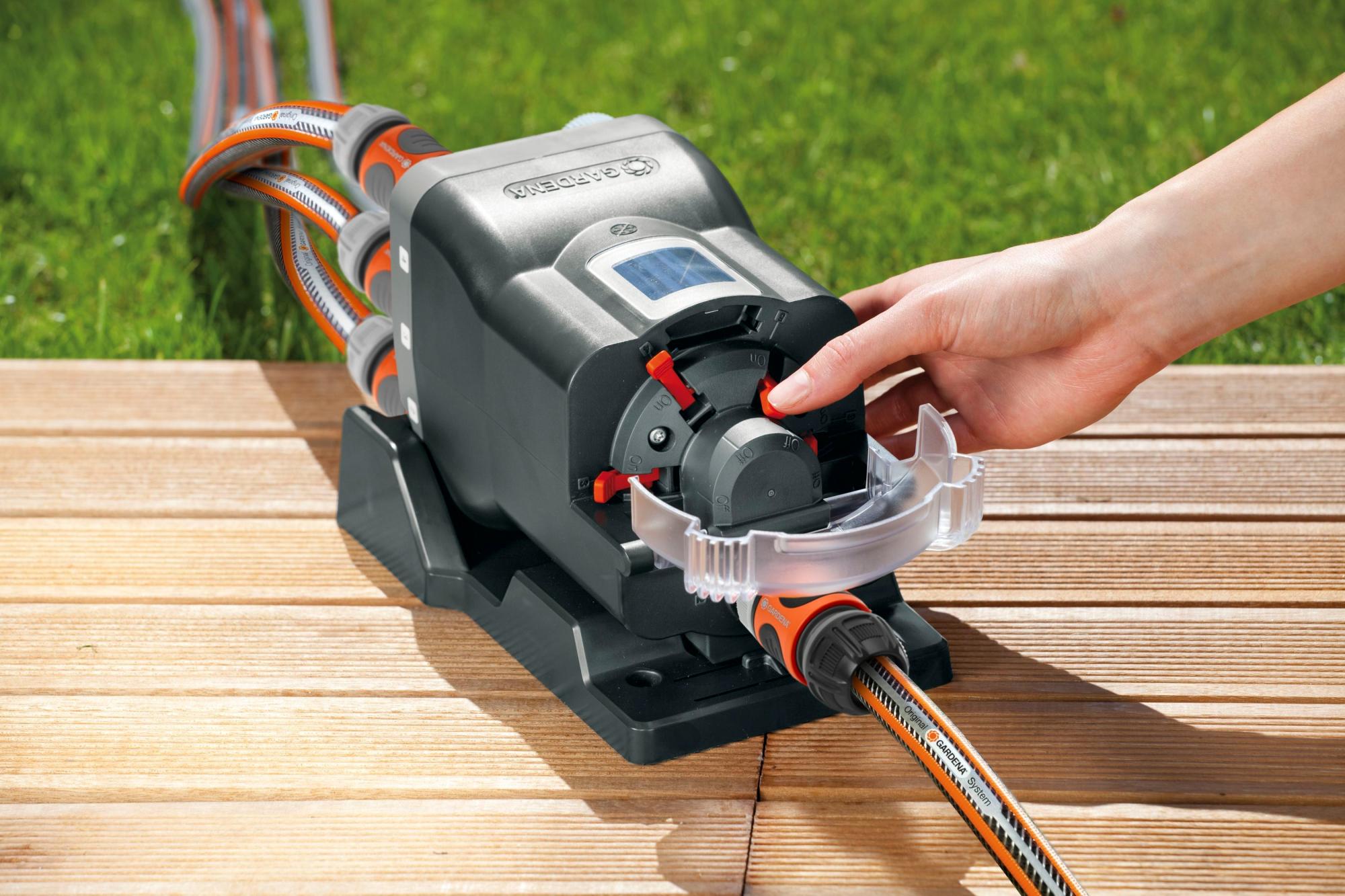 Distribuidor automático gardena 6 zonas de la marca Gardena