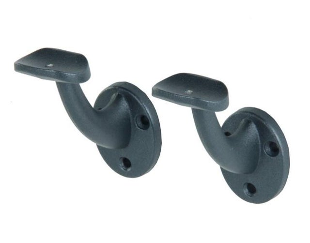 Soporte De Pasamanos Negro Antiguo De Hierro Forjado – Toque Rústico Y Resistente (Ironmongery World)