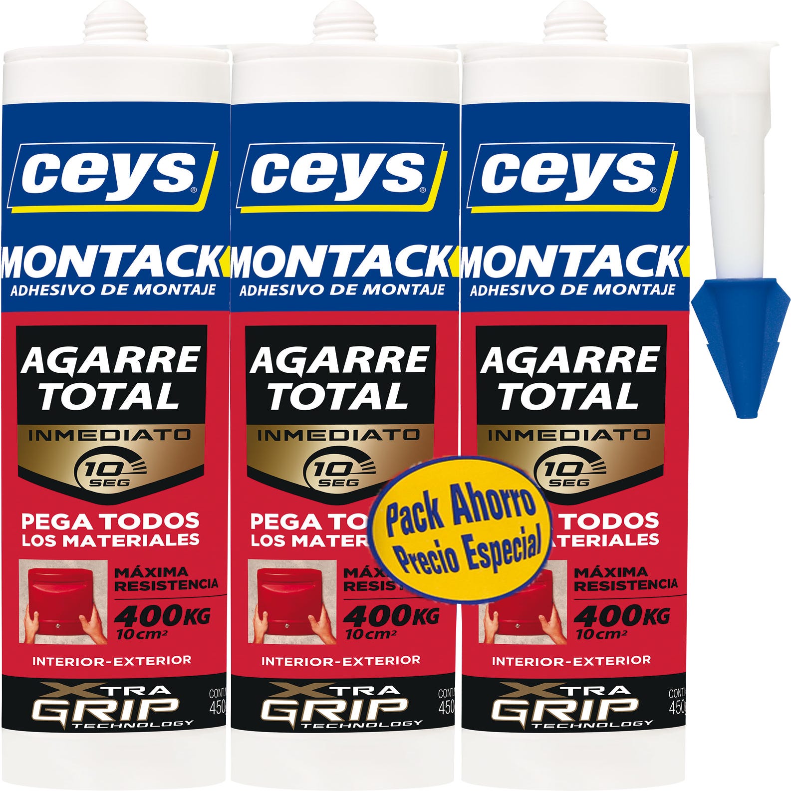 Ceys Montack es un adhesivo de montaje de AGARRE TOTAL INMEDIATO para fijar  de forma RESISTENTE y FÁCIL., By IDEAL Bricolaje