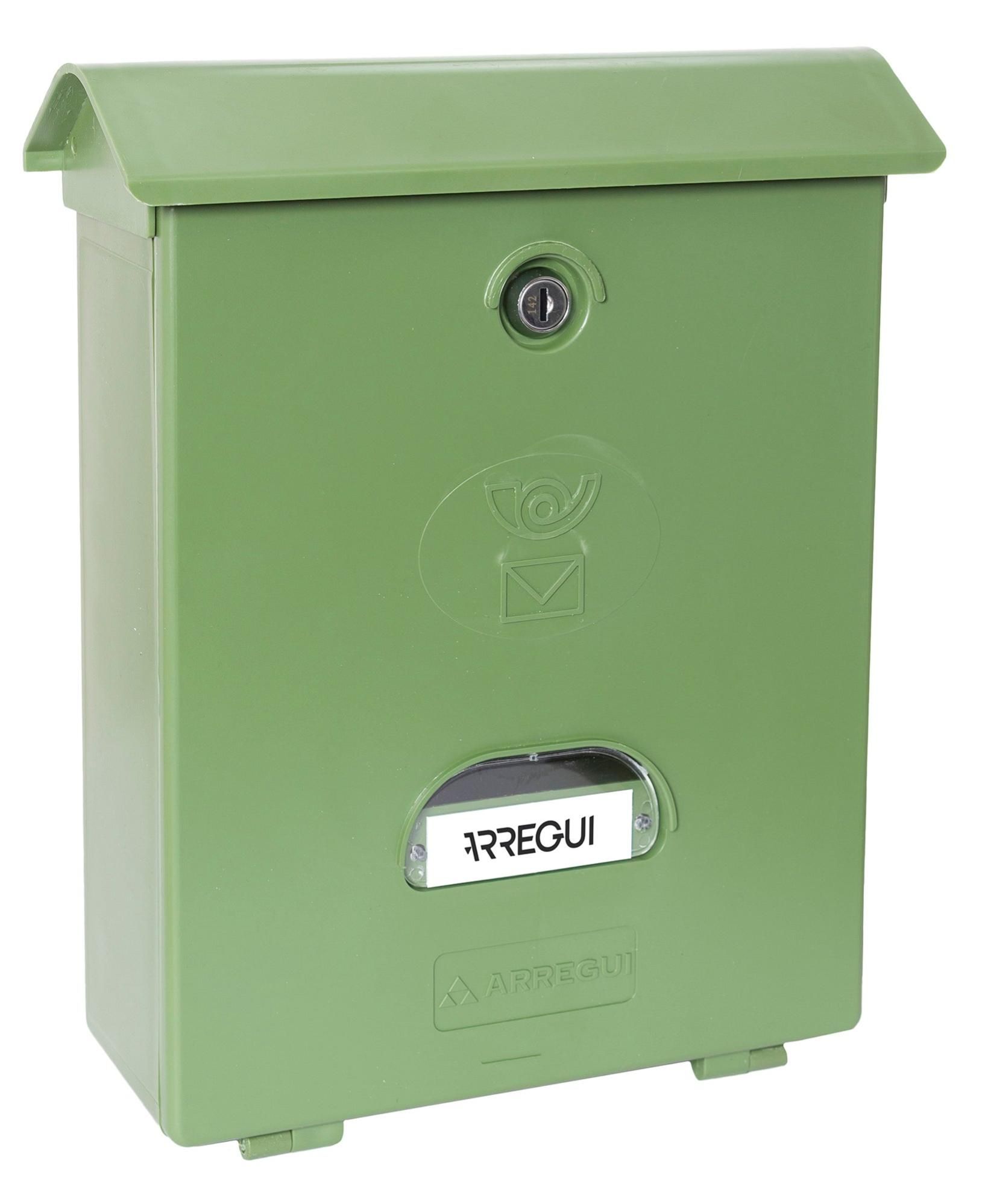 Buz n de correo de pl stico en verde de 34.6x27x11 cm Leroy Merlin