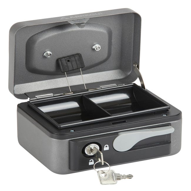 ARREGUI Elegant C9005 Caja Caudales con Llave para Contar y Transportar  Dinero, Caja de Seguridad de acero con ranura