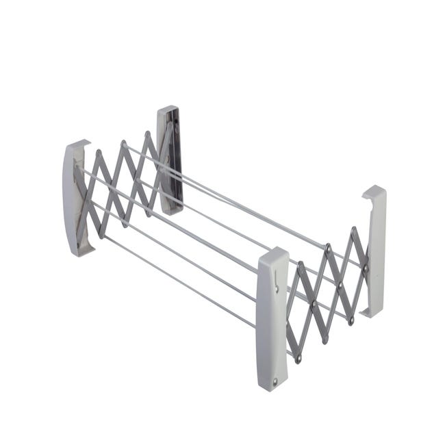 Desmantelar cobertura Previsión Tendedero barras extensible para pared de aluminio de 60x54 cm | Leroy  Merlin