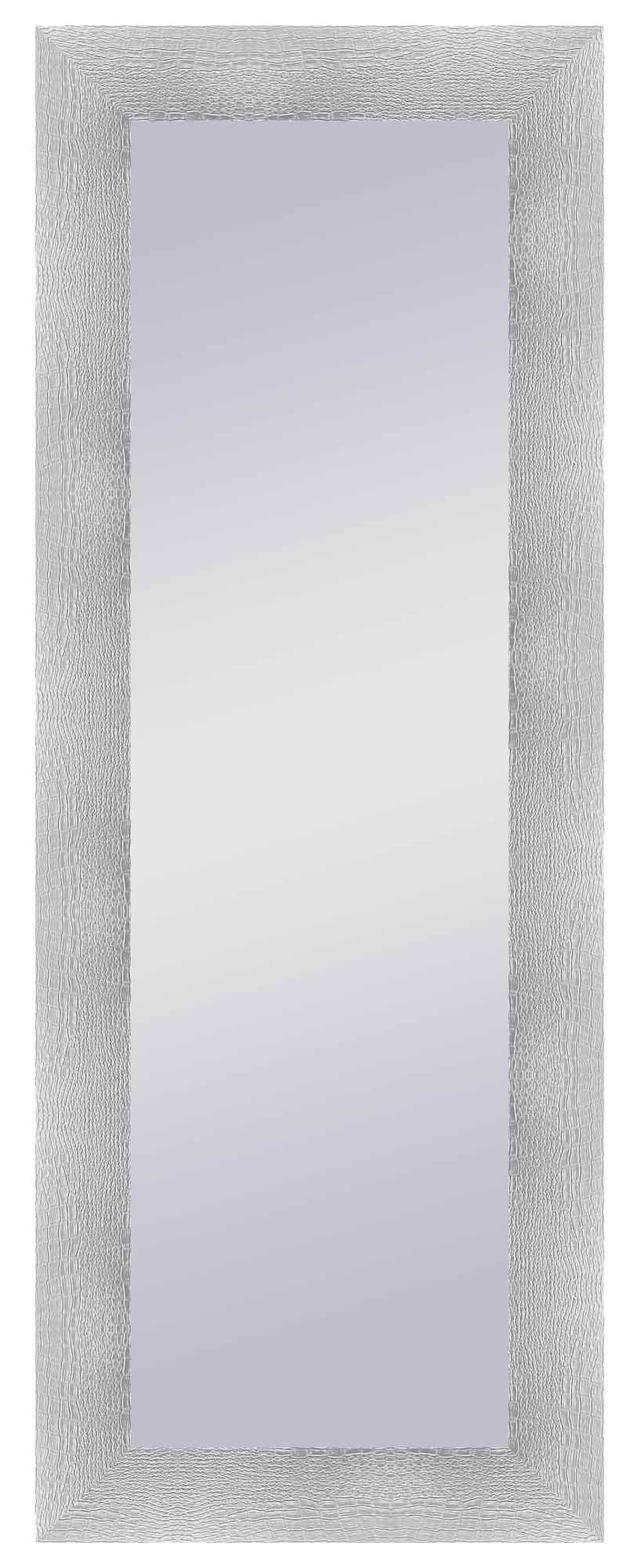 Espejo enmarcado rectangular ibiza plata 160 x 60 cm