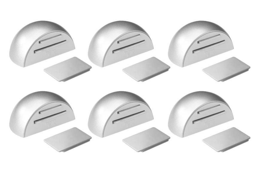 6 tope de puerta magnético adhesivo inofix cromo abs  an.5.2 x l.4 x h.2.6 cm de la marca INOFIX