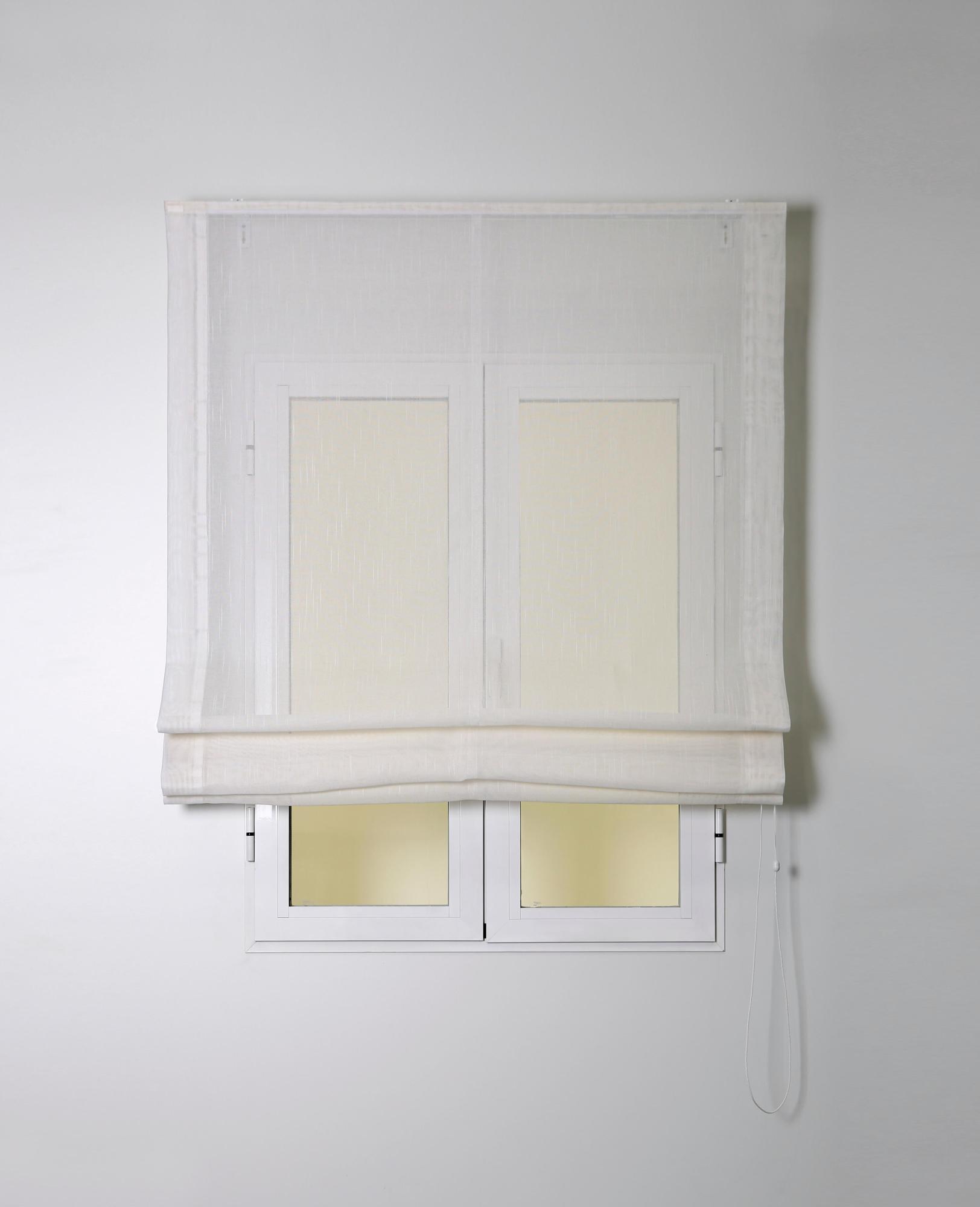 Estor plegable paqueto flamen beige natural de 120x250 cm