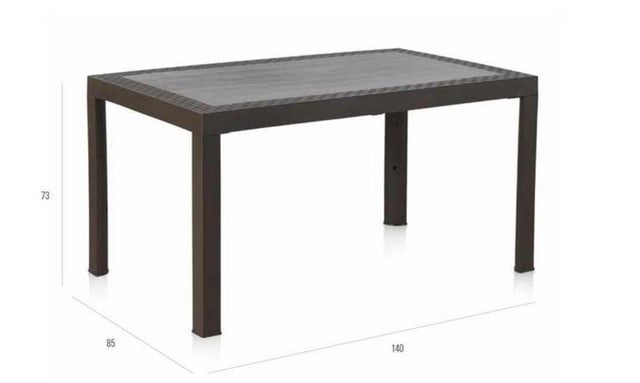 AKTIVE 61002 - Conjunto mesa y sillas de madera para jardín y terraza, –  Outlet Jardín
